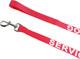 Service Dog Leash - 5Ft Red Reflective Nylon Service Dog Lead For Emotional Support Animals