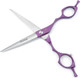 6.5 Professional Pet Grooming Scissor, Dog Cat Grooming Shear/Scissor Fur Cutting Shear With Double Finger Rests, 440C Japanese Stainless Steel Grooming Scissor, Purple