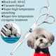 Professional Dog Grooming Straight, Curved, Thinning/Blending/Chunking Scissors Kit, Jp-440C Stainless Steel Pet Cat Hair Cutting/Trimming Shears, Silver