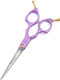 6.0 Professional Straight Pet Grooming Scissor, Dog Cat Grooming Shear/Scissor With Ultra-Light Aeronautical Aluminum Handle, 440C Japanese Stainless Steel Pet Grooming Shear, Purple