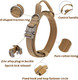 Tactical Dog Collar And Leash Set With Handle And Heavy Duty Metal Buckle For Medium Large Dogs, Adjustable Nylon Military Dog Collar With Handle For Dog Training(L Brown Set)
