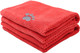 Dog Towels For Drying Dogs Two Pack Dog Bath Towel Pet Towel Absorbent Microfiber Durable Prevent Mud Dirty For Dogs Cats Small Animal Bathing Grooming - Red