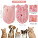 Cat Steam Brush Rechargeable Cat Brush Steamer For Shedding,Self-Cleaning Grooming Brush For Long &Short Haired Dogs And Cats,Remove And Clean Tangled &Loose Hair,Pink