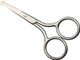 4 Inch Professional Stainless Steel Rounded Tip Nose Eyebrow Ear Dog Pet Hair Trimming Safety Scissor Shears - Grooming Cutting Scissors For Men & Women Hair