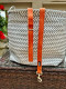 Burnt Orange Large 6 Ft Hemp Dog Leash, Neoprene Padded Handle, Choose From 10 Colors (Large - 6 Feet, Burnt Orange)