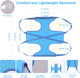 Dog Grooming Hammock, Pet Grooming Harness For Dogs&Cats, Multi Hammock Restraint Bag With Adjustable Grooming Loop/Stainless D-Hooks/Nail Clippers/Trimmer/Nail File For Pet Nail Trimming, Care (M)