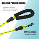 Rope Dog Leash With Comfortable Hand Grip, 6.5 Ft Long Dog Training Walking Leashes, Safe For Night Walking, Suitable For Small And Medium Dogs (Fluorescent Green)