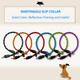 Reflective Slip Collar, Dog Choker Collar, Nylon Dog Training Collar With Slidable Stopper No Pull Dog Collars Martingale Collars For Small Medium Large Dogs, Black, L