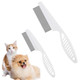 Pet Hair Comb, Flea Comb For Dog And Cat, Multifunctional Pet Grooming Comb Flea And Tear Stain Removal, 2 In 1 Dog Face Combs Tooth Stainless Cat Comb For Grooming And Dehairing Face And Paws