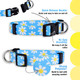 American Flag Dog Collar And Leash Set Patriotic Usa Matching Puppy Leash And Collars For 4Th Of July Red White And Blue Designer Pattern For Male Or Female (Medium)