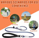 Slip Leash 1/2In Dog Leash Heavy Duty Comfortable Dog Lead 3Ft/4Ft/5Ft Hands Dog Leash Strong Training Leash For Dogs Up To 120Lbs