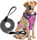 Dog Harness And Leash Set No Pull Dog Harness Reflective Outdoor Pet Nylon Vest With Easy Control Handle Adjustable Dog Harness For Small Medium Large Dogs-Srosy