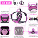 Dog Harness And Leash Set No Pull Dog Harness Reflective Outdoor Pet Nylon Vest With Easy Control Handle Adjustable Dog Harness For Small Medium Large Dogs-Srosy