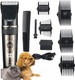 Dog Grooming Kit With Lcd Display, Low Noise Trimmer, Heavy Duty Dog Trimmer With Clippers, Rechargeable Rechargeable Electric Grooming Clippers For Dogs, Cats And Other Pets