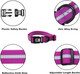 Nimble Dog Collar Waterproof Pet Collars Anti-Odor Durable Adjustable Pvc & Polyester Soft With Reflective Cloth Stripe Basic Dog Collars S/M/L Sizes (Large (15.35”-24.8”Inches), Rose Purple)