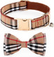 Dog Bowtie Collars, Cute Soft Dog Collar With Bow Tie, Safety Metal Buckle, Adjustable Collars For Boy And Girl Dogs Pets.