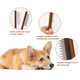 2Pcs Double-Headed Dog Eye Comb, Soft Bristles Dog Eye Cleaning Brush 2 In 1 Dog Eye Booger Tear Stain Remover For Puppy Cat Pet Grooming Tools (Black, White)