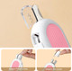 Odoland Cat Nail Clipper With Led Light And Nail File, Dog Claw Trimmer With Bright Light To Avoid Excessive Cutting - Pet Grooming Tool For Tiny Dog Cat Kitten Bunny Rabbit Pink
