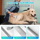 3-In-1 Dog Brush For Shedding, Dog Grooming Brush, Double Coat Deshedding Tool And Undercoat Rake, Cat Brushes For Indoor Cats, For Detangling Or Thinning The Undercoat On Dogs. (White)