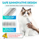 3-In-1 Dog Brush For Shedding, Dog Grooming Brush, Double Coat Deshedding Tool And Undercoat Rake, Cat Brushes For Indoor Cats, For Detangling Or Thinning The Undercoat On Dogs. (White)