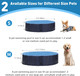 Foldable Dog Pet Bath Pool Collapsible Dog Pet Pool 47.2 Bathing Tub Kitten Puppy Pool Doggie Wading Pool For Small Medium Large Dogs Cats And Other Pets (M-Blue)