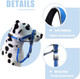 Dog Head Collar With Leash For Walking, No Pull Head Halter For Dogs, Easy Lead Reflective Dog Face Harness With Soft Padding, Adjustable(M, Blue)