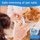 Pet Nail Clipper- Safe,Dog Nail Clippers With Led Light,Sharp And Practical Blade,Cat Nail Trimmer For Cat,Bird,Rabbit Small Dog(Peach Powder)