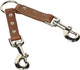 2 X 2 Dog Bully Leather Lead Coupler, Small