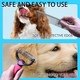 Onecut Pet Grooming Brush And Metal Comb Combo, Pet Grooming Rake And Brushes For Small, Medium & Large Dogs Double Sided Deshedding Tool Removes Knots And Tangled Hair (Red)