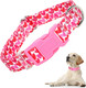 Pink Dog Collar For Medium Dogs With Love Heart Patterns For Girl & Boy Dogs, Cute Dog Collar Adjustable Heavy Duty Collar With Quick-Release Buckle, For Wedding, Valentine'S Day, Birthday (M)