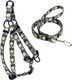 Dog Harness Collar Leash Set - No Pull Pet Adjustable Back Clip Halter Basic Collar Heavy Duty Leash For Extra Small Puppy Medium Large Breed Training Easy Walk Running (Daisy, S)