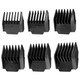6Pcs Attachment Guide Comb Guards For Oneisall Low Noise Dog Clippers #1-#6, 3Mm-18Mm Cut Length, Black