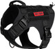 Onetigris Tactical Dog Harness Vest With Handle, Military Dog Harness For Large Medium Dogs,Fire Watcher 2.0 No-Pull Service Dog Vest,Adjustable Dog Vest Harness For Walking Hiking Training(S,Black)