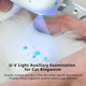 Pakeway Pet Nail Clipper With Led & -U-V Light, Cat Claw Trimmer With Ultra Bright Led Light For Nail Bloodline To Avoid Over Cutting, Sharp Angled Blade Grooming Tool For Dog Cat Rabbit Small Animals