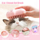 Cat Steam Brush,4 In 1 Cat Brush For Shedding,Spary Cat Brush For Pets Grooming, Portable Pet Hair Removal Tool For Cats And Dogs, Pets Steamy Brush,Pink Cat Steam Brush,4 In 1 Cat Brush For Shedding,Spary Cat Brush For Pets Grooming, Portable Pet Hair Removal Tool For Cats And Dogs, Pets Steamy Brush,Pink
