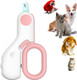 Nail Clipper With Light For Cats, Cat Nail Clipper Puppy Nail Clipper Nail Trimmer Tool With Light To Avoid Nail Hurtings, Perfect For Small Animals Such As Cats, Dog, Bird, Rabbits (Pink)