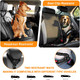 2 Packs Dog Seat Belt For Car, 3-In-1 Dog Seatbelt With Adjustable Metal Buckle, Safety Headrest Restraint Dog Car Harness With Elastic Bungee For Small Medium Large Dogs Pet