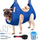 Dog Grooming Supplies – Dog Hammock With Dog Nail Trimmers, Nail File, Comb, Paw Cleaner – Comfortable And Safe Design – Dog Grooming Harness Ideal For Salons, Home Use(M)