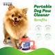 Dog Paw Cleaner - Dog And Puppy Essentials - Portable Dirty Paw Washer - Ideal For Small Dogs - Black