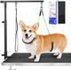 Pawaboo Dog Grooming Table Arm With Clamp, 35 Dog-Grooming-Arm Dog Grooming Stand And Two No Sit Haunch Holder With Grooming Loop, Foldable Dog Grooming Arm For Small Medium Pet, Groomer Partner