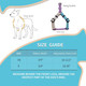 Tri-Color Dog Harness And Purple Pink Gradient Shock Absorbing Dog Leash Set,Step-In dom Dog Vest Harness,Strong Padded Handle To Help Stop Pulling For Large Dog Walking And Traning