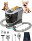 Dog Hair Vacuum & Dog Grooming Kit - Low Noise Dog Vacuum Hair Remover Pet Grooming Kit Collects 99% Hair, 5 Proven Grooming Tools For Dogs Cats And Other Animals 2L Dust Cup