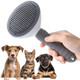 Cat Grooming Brush With Release Button Gently Removes Loose Undercoat, Tangles And Mats For Cats And Dogs Ideal For Long And Short Hair Suitable For Small To Large Pets