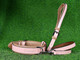 Durable Multi Purpose Dog Leash - Genuine Leather Leash - Soft Leather Padded Comfy Handle For Small, Medium And Large Dogs (Color - Adorable Pink/Beige) 3/4 X 6Ft.