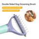 Pet Grooming Brush, 2 Sided Undercoat Rake For Cats Dogs, Effective Deshedding And Dematting Tool For Pet Hair Removing