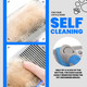 Performore Pet Grooming Brush, Self Cleaning Slicker Brush With Stainless Steel Wire Bristles For Dogs And Cats, Shedding Grooming Tools For Fur Pets Hair Brush