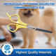 Pet Magasin Pet Thinning Shears - Professional Thinning Scissors With Toothed Blade - Yellow