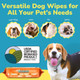 Pet N Pet Dog Grooming Wipes, 100% Plant Based Unscented Pet Wipes, Cleaning & Deodorizing For Dogs, 100 Counts Pet N Pet Dog Grooming Wipes, 100% Plant Based Unscented Pet Wipes, Cleaning & Deodorizing For Dogs, 100 Counts