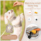 Cute Small Dog Harness And Leash Set With Bags No Pull Daisy Dog Vest Harness Soft Breathable Mesh Puppy Dog Harness For Small Dogs Cats Spring Summer Yorkies Shih Tzu (Brown,Small)