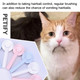 Cat Self Cleaning Slicker Brush, Cat Grooming Brush, Short And Long Haired Remover For Dogs And Cats, Slicker Brush Removes Loose Undercoat & Tangled Hair (White Macaron)